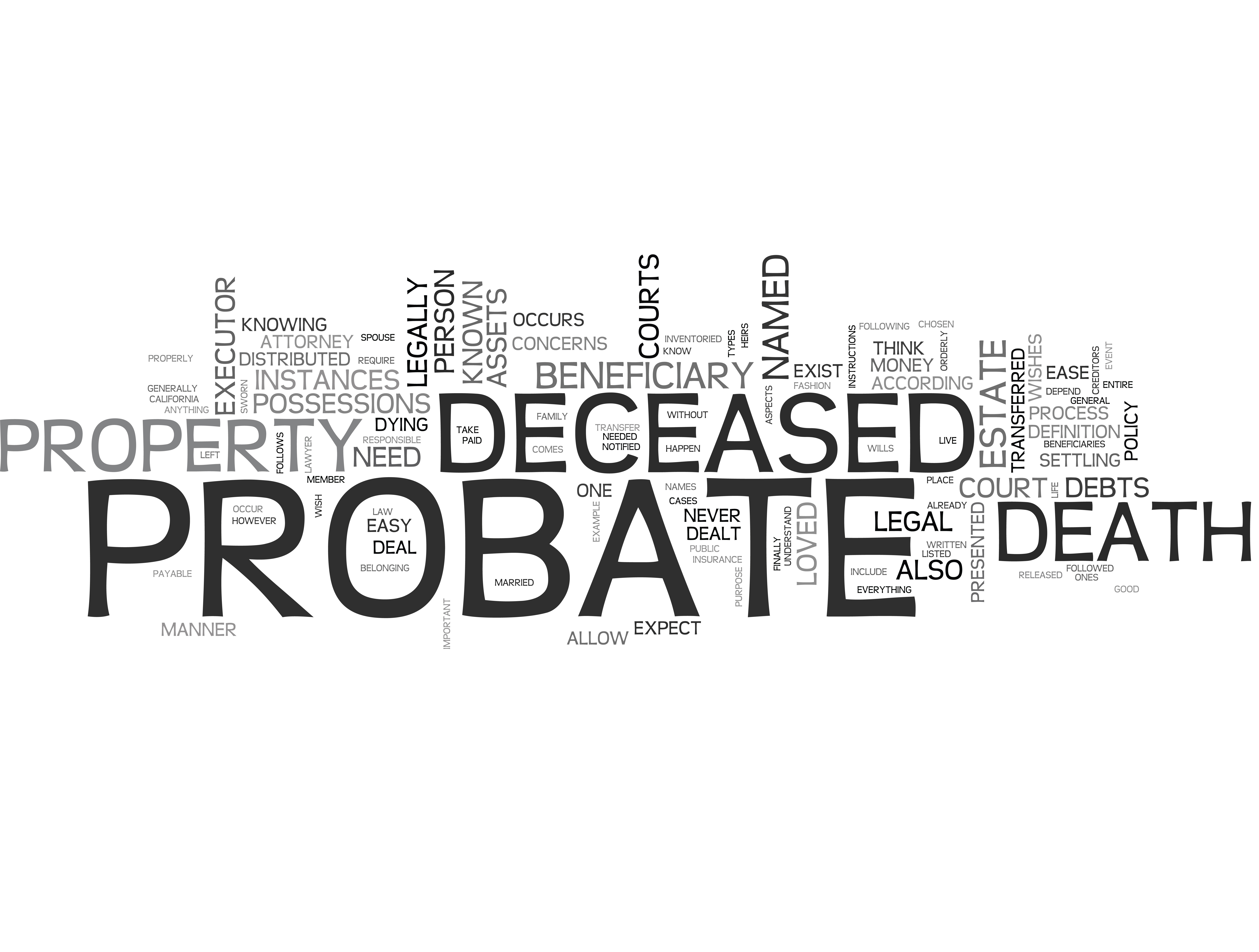 What does that mean?… Will and Probate related terms